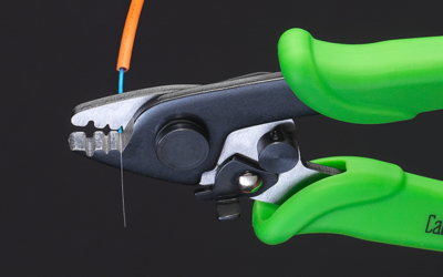 Precision and effortless operation distinguish our new fiber optic stripping tool!